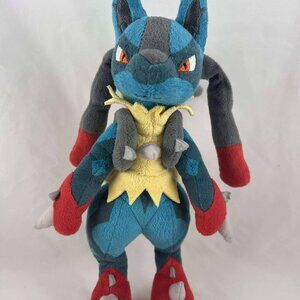 Mega Lucario Pokemon Center 2014 Plush 11" Toy Doll Authentic